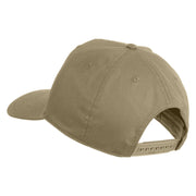 USS Iowa BB 61 Blue Patched Solid Cotton Twill 5 Panel Prostyle Snap Cap - Khaki OSFM