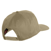 USS Iowa BB 61 Blue Patched Solid Cotton Twill 5 Panel Prostyle Snap Cap - Khaki OSFM