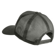 Combat Infantryman Patched Solid Cotton Twill Mesh Prostyle Cap - Grey OSFM