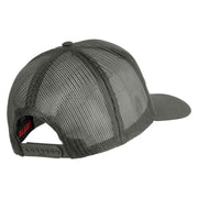 Combat Infantryman Patched Solid Cotton Twill Mesh Prostyle Cap - Grey OSFM