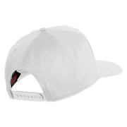 USS Iowa BB 61 Blue Patched Solid Cotton Twill 5 Panel Prostyle Snap Cap - White OSFM