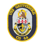 USS CG DDG Twisted Rope Military Patches