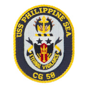 USS CG DDG Twisted Rope Military Patches