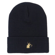 Great Dane Head Embroidered Long Beanie