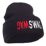 SWAG SWAG Embroidered Long Beanie