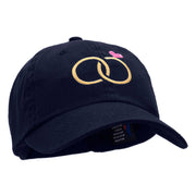 Dual Rings Embroidered Low Profile Dyed Cotton Twill Cap