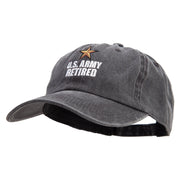 Star Army Retired Cotton Twill Premium Pigment Dyed Cap - Black OSFM