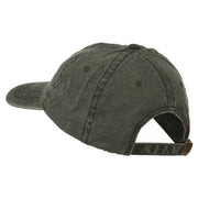 Deer Hunting Silhouette Embroidered Washed Cotton Cap