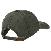 Deer Hunting Silhouette Embroidered Washed Cotton Cap