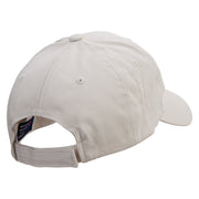 Summer Emblem with Palm Trees Embroidered Low Profile Organic Cotton Cap - Stone OSFM