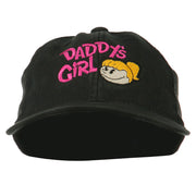 Daddy's Girl Embroidered Youth Flexfit Garment Washed Cap