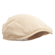 Great Job Embroidered Men's Linen Ivy Cap - Khaki S-M