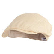 Great Job Embroidered Men's Linen Ivy Cap - Khaki S-M