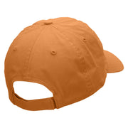 Cuba Flower Embroidered Low Profile Dyed Cotton Twill Cap - Peach OSFM