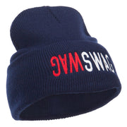 SWAG SWAG Embroidered Long Beanie