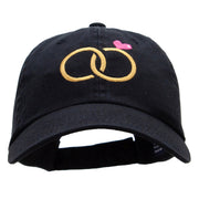 Dual Rings Embroidered Low Profile Dyed Cotton Twill Cap