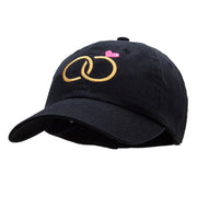 Dual Rings Embroidered Low Profile Dyed Cotton Twill Cap