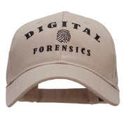 Digital Forensics Embroidered Solid Cotton Twill Strap Cap