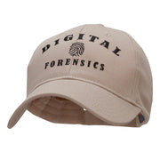 Digital Forensics Embroidered Solid Cotton Twill Strap Cap