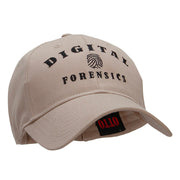 Digital Forensics Embroidered Solid Cotton Twill Strap Cap