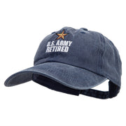 Star Army Retired Cotton Twill Premium Pigment Dyed Cap - Navy OSFM