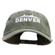 Denver City Skyline Twill Premium Pigment Dyed Cap - Olive OSFM