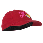 Daddy's Girl Embroidered Youth Flexfit Garment Washed Cap