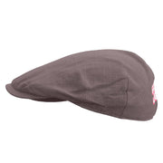 Great Job Embroidered Men's Linen Ivy Cap - Charcoal S-M