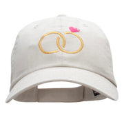 Dual Rings Embroidered Low Profile Dyed Cotton Twill Cap