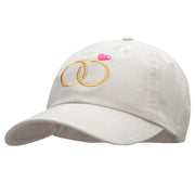 Dual Rings Embroidered Low Profile Dyed Cotton Twill Cap