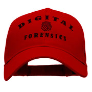 Digital Forensics Embroidered Solid Cotton Twill Strap Cap