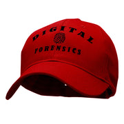 Digital Forensics Embroidered Solid Cotton Twill Strap Cap