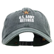 Star Army Retired Cotton Twill Premium Pigment Dyed Cap - Dk-Green OSFM