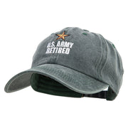 Star Army Retired Cotton Twill Premium Pigment Dyed Cap - Dk-Green OSFM