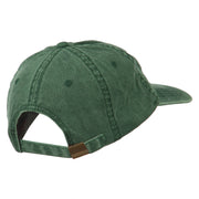 Deer Hunting Silhouette Embroidered Washed Cotton Cap