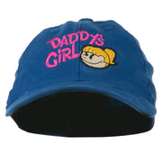 Daddy's Girl Embroidered Youth Flexfit Garment Washed Cap