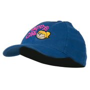 Daddy's Girl Embroidered Youth Flexfit Garment Washed Cap