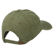 Deer Hunting Silhouette Embroidered Washed Cotton Cap