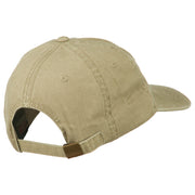 Deer Hunting Silhouette Embroidered Washed Cotton Cap