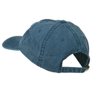 Deer Hunting Silhouette Embroidered Washed Cotton Cap