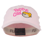 Daddy's Girl Embroidered Youth Flexfit Garment Washed Cap