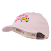 Daddy's Girl Embroidered Youth Flexfit Garment Washed Cap