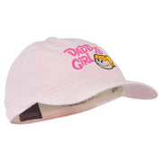 Daddy's Girl Embroidered Youth Flexfit Garment Washed Cap