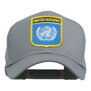 United Nations Flag Shield Patched Cap