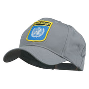 United Nations Flag Shield Patched Cap