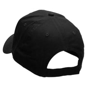 Round Chinese Emblem "Longevity" Patched Low Profile Cap - Black OSFM