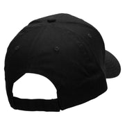 Round Chinese Emblem "Longevity" Patched Low Profile Cap - Black OSFM