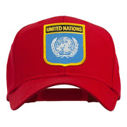 United Nations Flag Shield Patched Cap