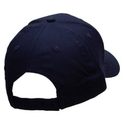 Round Chinese Emblem "Longevity" Patched Low Profile Cap - Navy OSFM