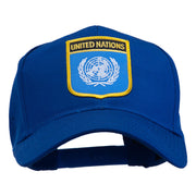 United Nations Flag Shield Patched Cap